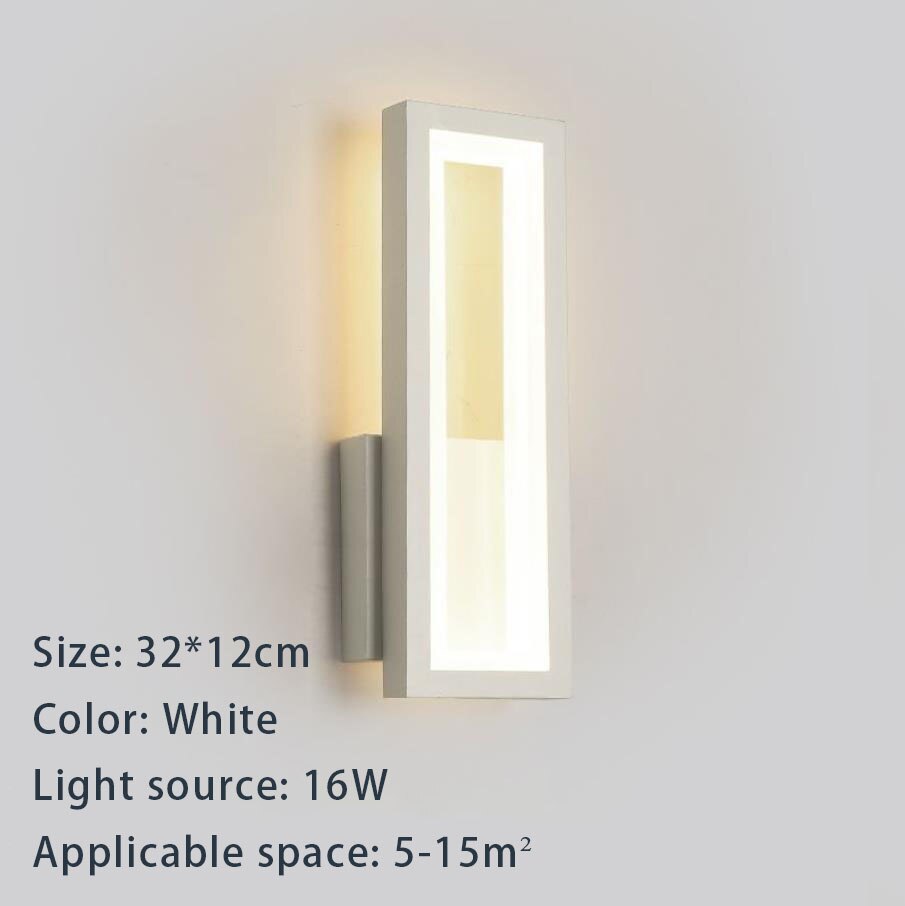 Led Wall Lamps For Bedroom Bedside Living Room Indoor Lighting Sconce Black White Gold Lamp Aisle