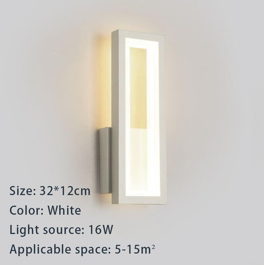 Led Wall Lamps For Bedroom Bedside Living Room Indoor Lighting Sconce Black White Gold Lamp Aisle