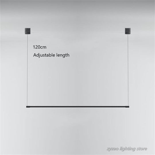 Ultra Slim Restaurant Dining Table Strip Pendant Lamp Led Office Modern Lights Designer Hanging