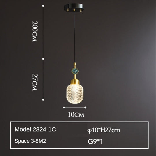 Light Luxury Bedroom Bedside Small Chandelier Aisle Ceiling Lamps Modern Minimalist Dining Room