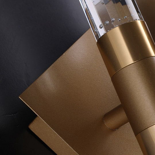 Post - Modern Crystal Led Wall Light Gold/Black Sconce Lamp Luminaire For Bedroom Living Room Stair