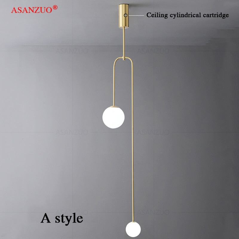 Nordic Bedroom Bedside Restaurant Pendant Lamp Bar Simple Living Room Background Wall Led Creative