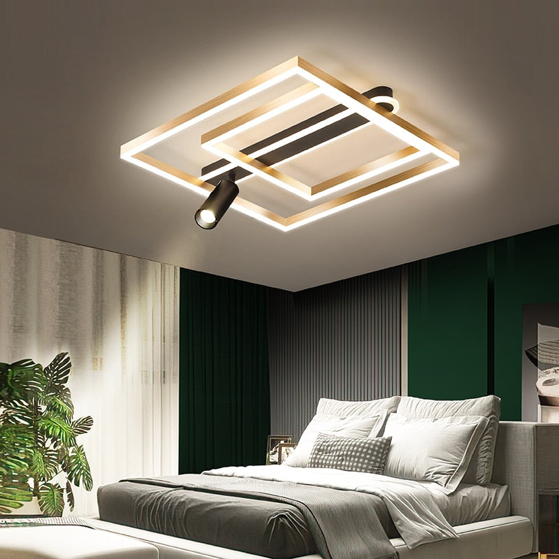 Nordic Bedroom Ceiling Lamp Modern Minimalist Style With Spotlight Led Master Study Light