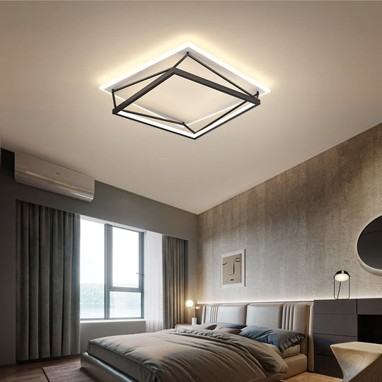 Bedroom Led Ceiling Lamp Simple Modern Master Bedroom Nordic Luxury Ins Net Red Room Creative