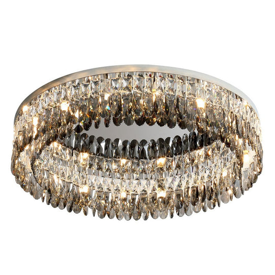 Nordic Living Room Simple Modern Atmospheric Bedroom Lamp Chrome Silver Ceiling Home Creative