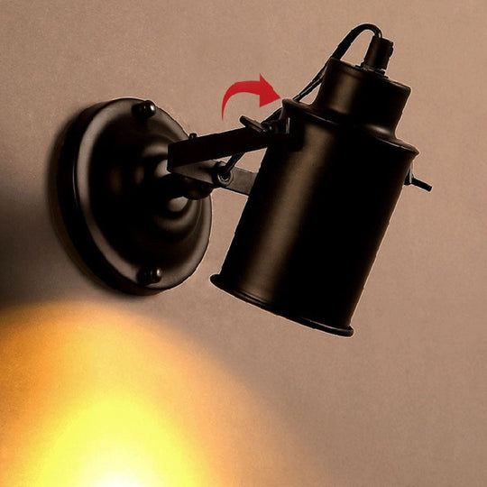 Vintage Adjustable Industrial Metal E27 Wall Sconces Light Fixture Retro Country Style Lamp Loft