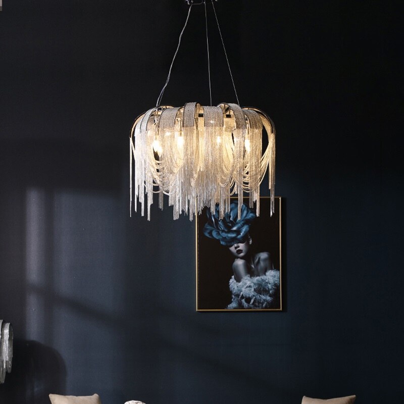 Postmodern Light Luxury Restaurant Chandelier Creative Designer Personality Study Apartment Clothing