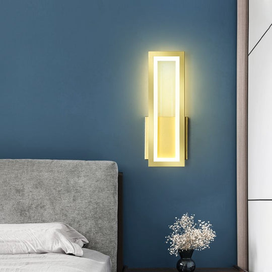 Led Wall Lamps For Bedroom Bedside Living Room Indoor Lighting Sconce Black White Gold Lamp Aisle