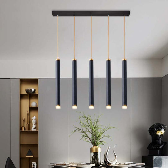 Modern Black Embedded Led Pendant Lamp 3W Cob Ceiling Mounted Light