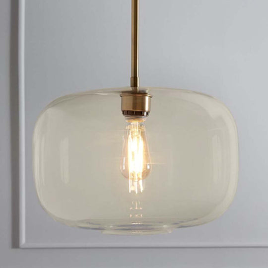 Nordic Glass Suspension Luminaire Clear Cognac Nordic Hanging Pendant Lamp Hallway Dining Room Bar