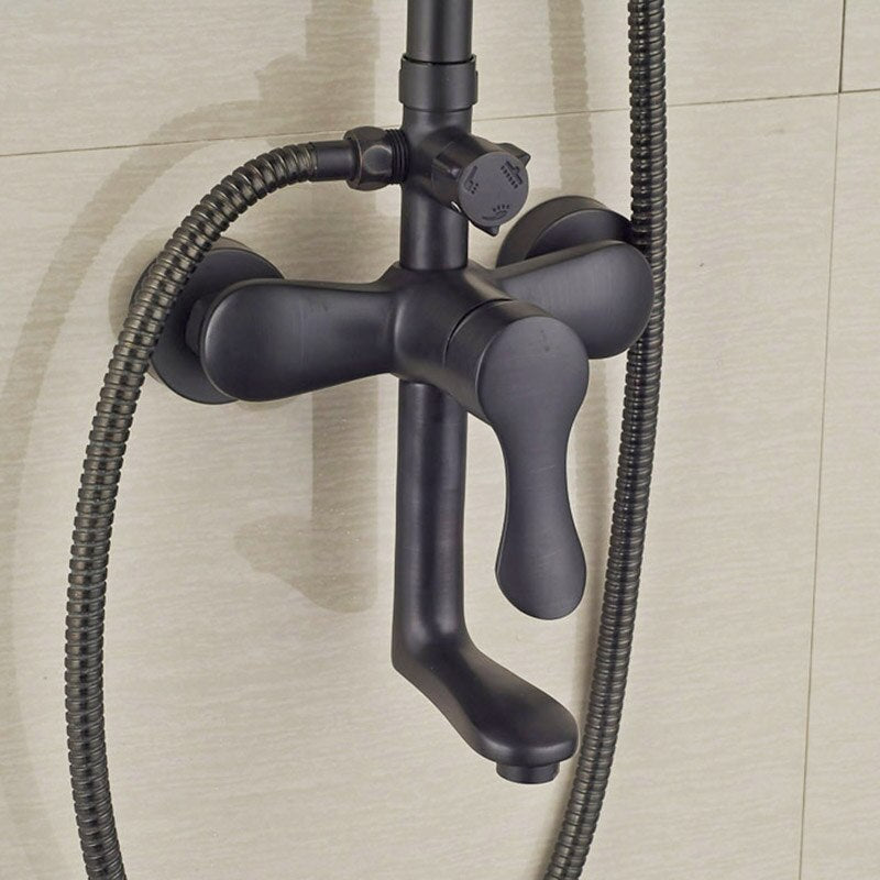 8 ’Rain Shower Faucet Bathroom Set Wall Mounted Mixer With Hand Sprayer 3 - Model Switch Hot &amp;