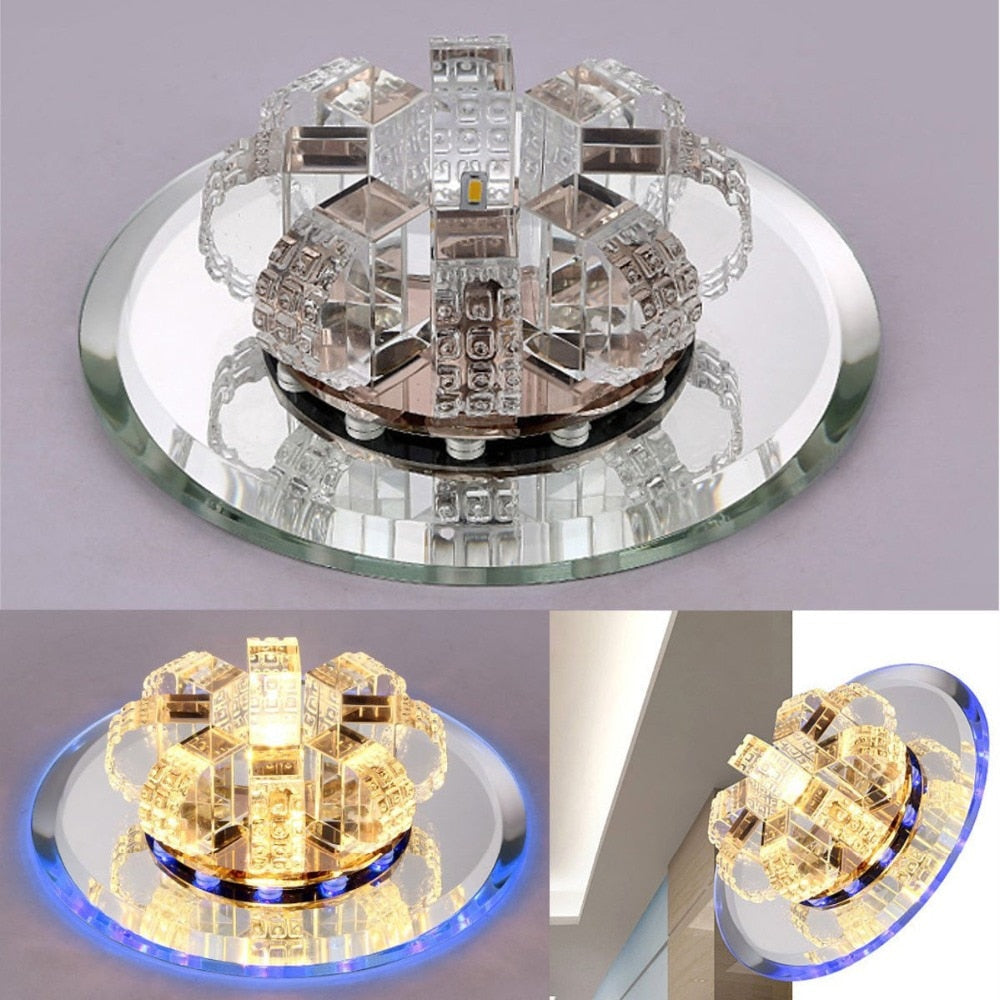 Modern Crystal Led Ceiling Lamp Light Fixture Lighting Lights For Bedroom Aisle Corridor Kitchen