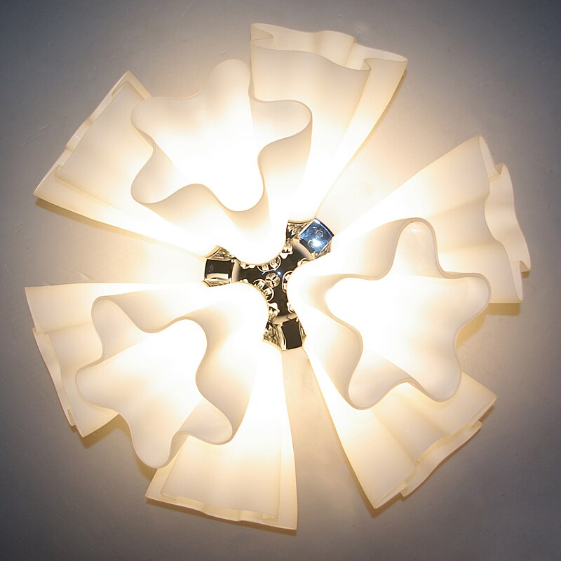 Modern Brief Romantic Diy Creative E27 Ceiling Light Fixture Japanese Home Deco Living Room Glass
