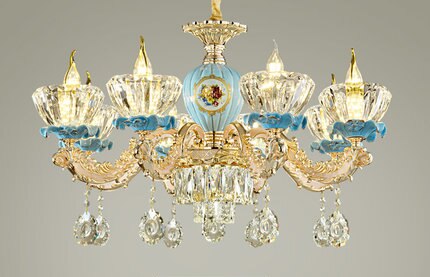 Luxury Ceramic Chandelier Atmosphere Living Room Hanging Hall Light Bedroom Restaurant Contemporary