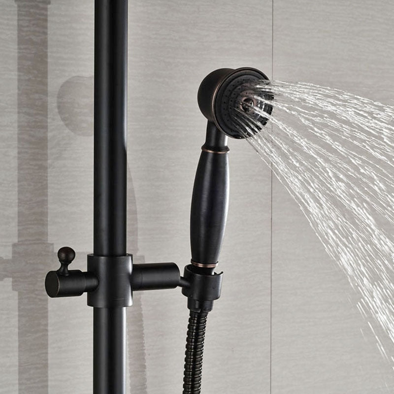8 ’Rain Shower Faucet Bathroom Set Wall Mounted Mixer With Hand Sprayer 3 - Model Switch Hot &amp;