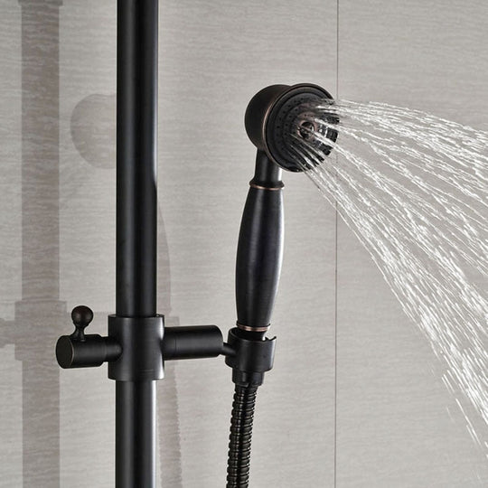 8 ’Rain Shower Faucet Bathroom Set Wall Mounted Mixer With Hand Sprayer 3 - Model Switch Hot &amp;
