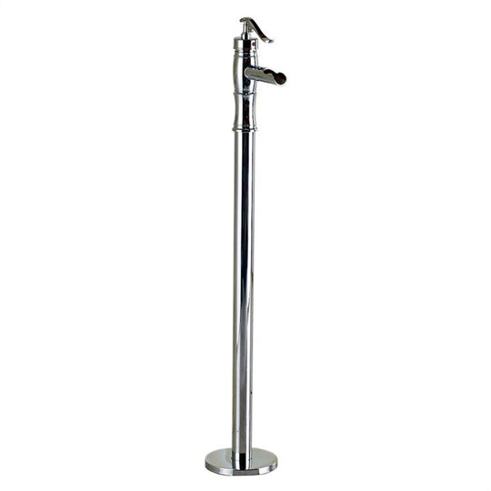 4 - Colors Floor Mount Clawfoot Bath Tub Filler Faucet Single Free Standing Bathtub Mixer With Hot