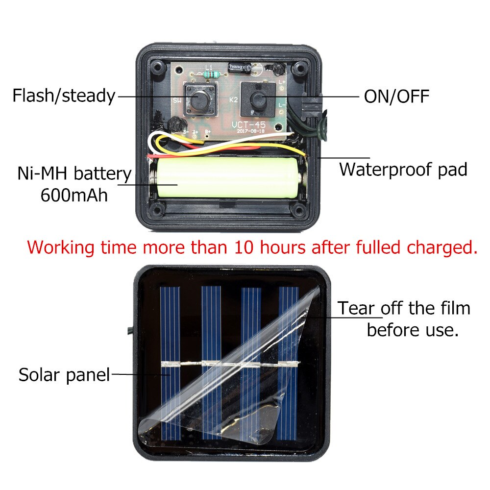 Solar Led Light Outdoor Garland Lantern Lamp Garden String Lights Street Christmas Decoration Led