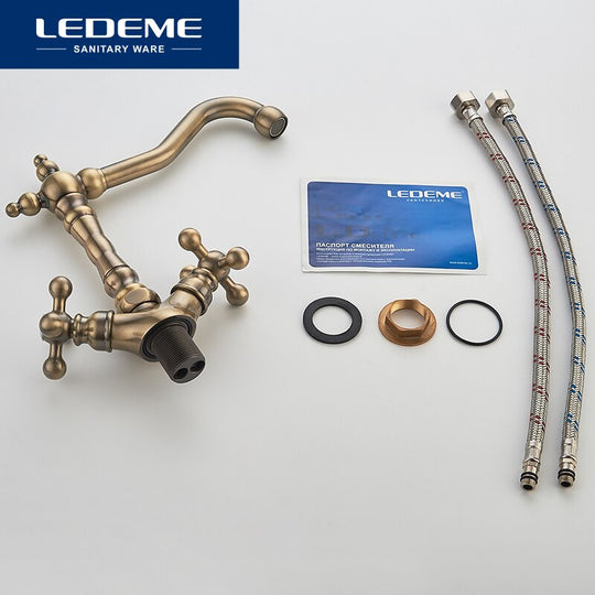 Europe Style Basin Kitchen Faucet Total Brass Bronze Finished Swivel Bathroom Mixer Tap Sink 360