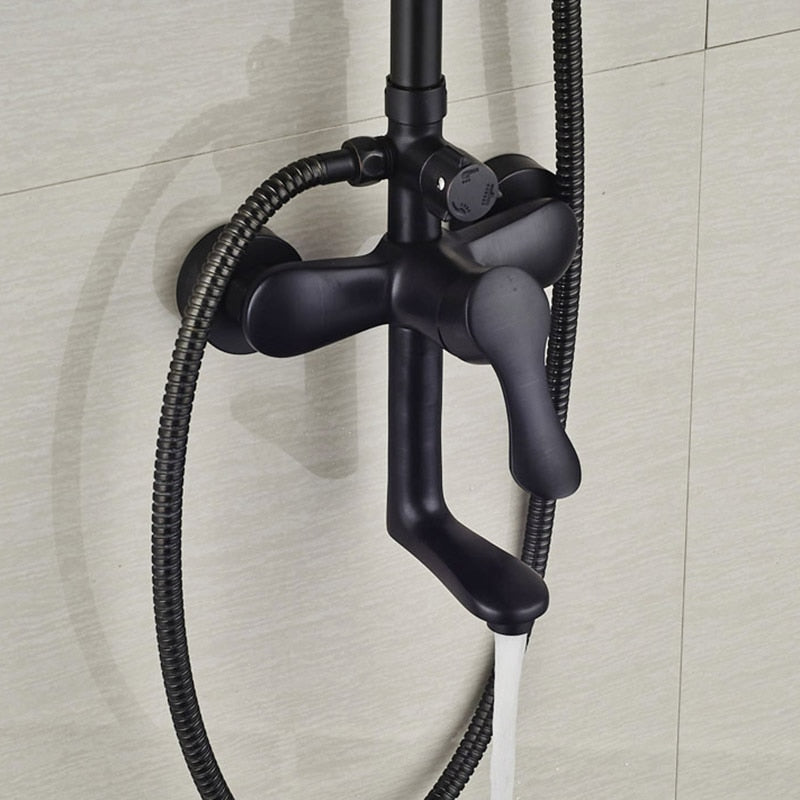 8 ’Rain Shower Faucet Bathroom Set Wall Mounted Mixer With Hand Sprayer 3 - Model Switch Hot &amp;