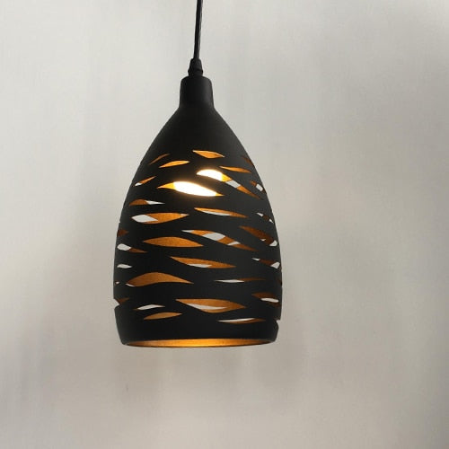 Ac85 - 265V 12W Led Pendant Light Iron Hollow Metal Cage Lamp Living Room Restaurant Shop Bar