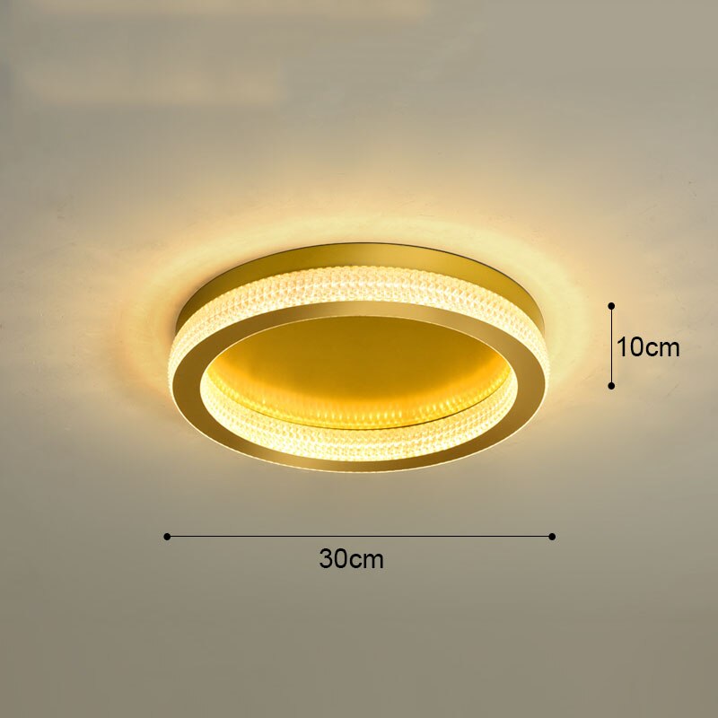 Modern Luxury Black Gold Round Chandelier Crystal Ceiling Lamp Led For Living Room Bedroom Home