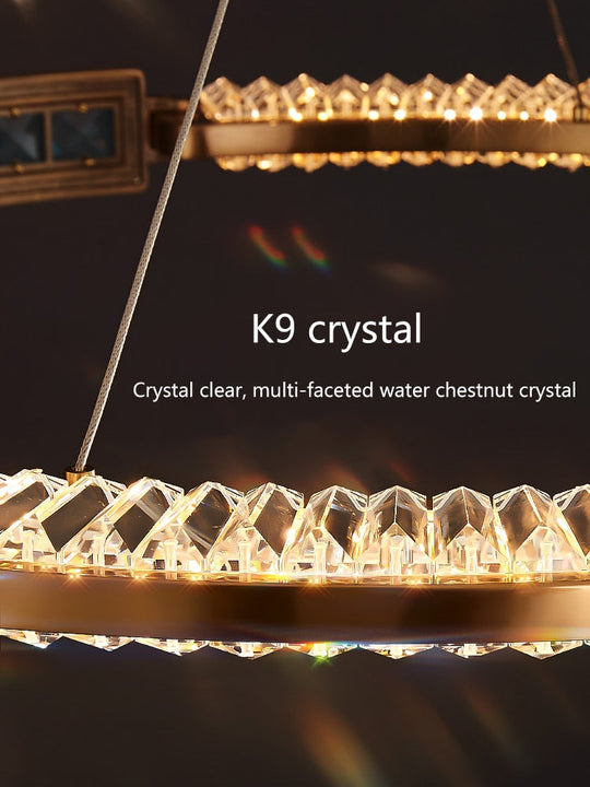 Brilliance Elysian: New K9 Crystal Led Chandelier - Nordic Modern Ceiling Fixture Suitable For