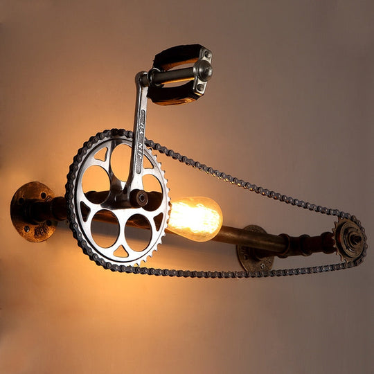 Loft Vintage Water Pipe Wall Lamp Restaurant Bar Cafe Pub Bedroom Livng Room Stair Villa E27 Edison