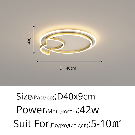 Modern Household Led Chandelier Lighting Simple Bedroom Ceiling Lamp Living Room Aluminum Creative