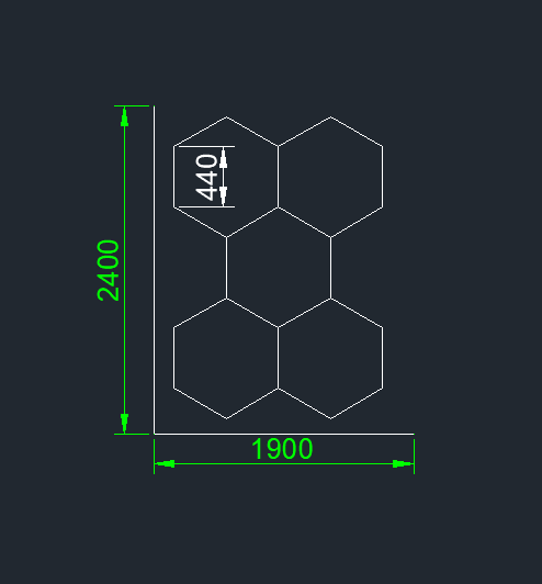 1.9X2.4M One - Step Connection Hexagon Led Light For Car Workshop Detailing Lights Ceiling