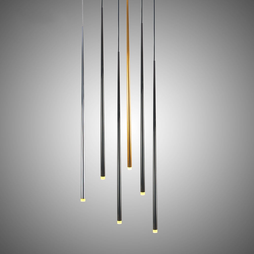 Modern Led Pendant Lights Dimmable 3Cm Conical Aluminum &amp; Acrylic Home Hang Lamp Dining Living Room