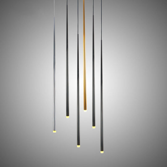 Modern Led Pendant Lights Dimmable 3Cm Conical Aluminum &amp; Acrylic Home Hang Lamp Dining Living Room