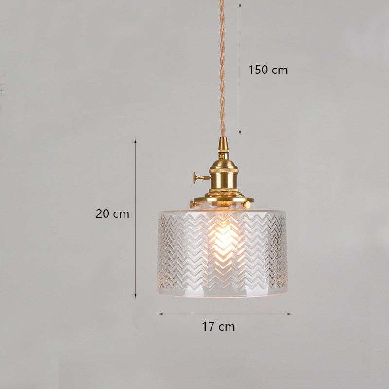 Design Glass Pendant Lamps Modern Hanging Lights Cords For Dining Bedside Home Decorative Japanese