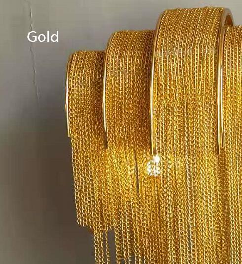 Luxury Tassel Chandelier In Gold/Silver Living Room Decorative Light For Home/ Commercial Use Gold /