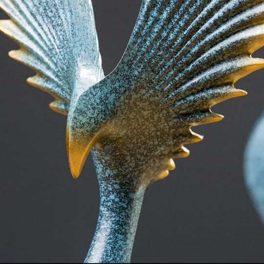 Nordic Modern Resin Eagle Sculpture: Elegant Family Ornament For Home And Office Decor Items