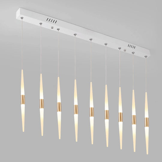 Rose Gold Led Chandelier Hanging Lamp For Stair Loft Staircase Indoor Home Living Room Bedroom