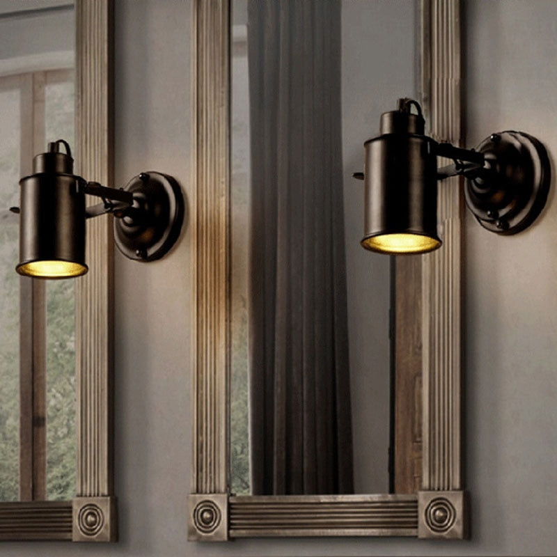 Vintage Adjustable Industrial Metal E27 Wall Sconces Light Fixture Retro Country Style Lamp Loft