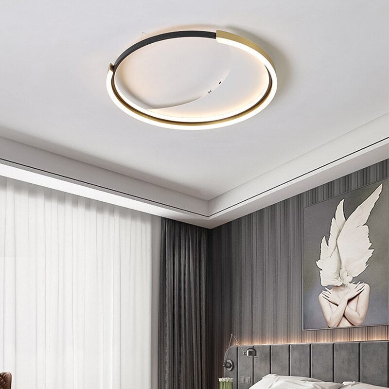 Nordic Modern Bedroom Chandeliers Simple And Warm Home Decor Round Lamp Art Special-Shaped Eye
