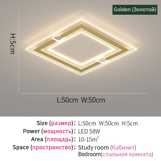 Modern Led Chandelier For Living Room Bedroom Kitchen Home Indoor Ceiling Lamp With Remote Control