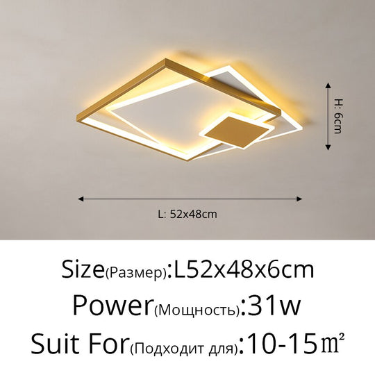 Modern Minimalist Decor Led Chandeliers Nordic Bedroom Ceiling Decoration Lamp Creative Personality
