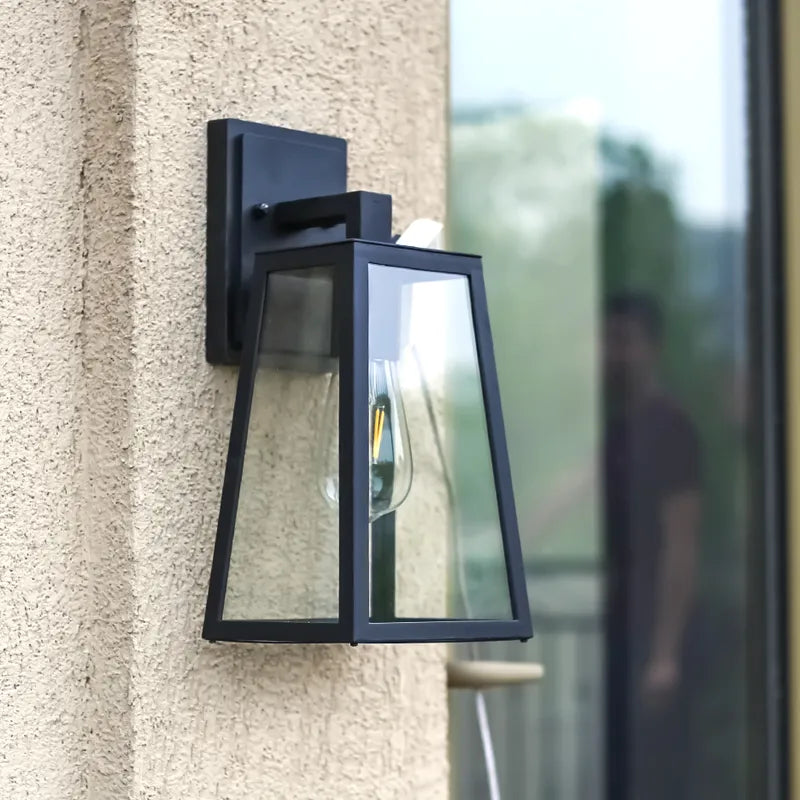 Vintage Industrial Iron Wall Lamp - Waterproof &amp; Rustproof Modern Style Outdoor Light