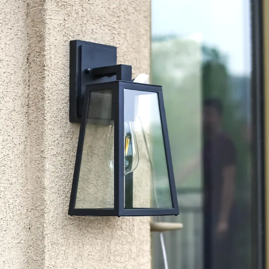 Vintage Industrial Iron Wall Lamp - Waterproof &amp; Rustproof Modern Style Outdoor Light