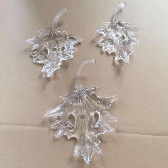 Murano Glass Maple Leaf Chandelier Lamps Art High Ceiling Light Large Lobby Hotel Restaurant