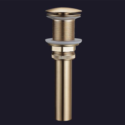 Brushed Gold Bathroom Widespread Basin Faucets Soild Brass Sink Mixer Hot &amp; Cold Lavatory Crane