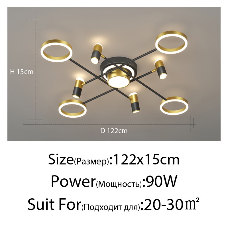 Individuality With Spotlight Led Chandeliers For Bedroom Living Room Restaurant Lighting Home
