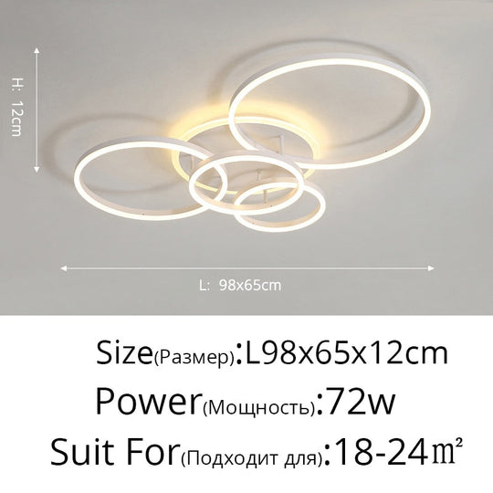 Modern Led Gold Black Chandeliers Lighting For Living Study Room Dimmable Indoor Lamps Parlor Foyer