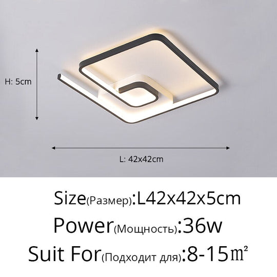 Modern Led Chandeliers Lamp For Bedroom Interior Dining Study Living Room Kitchen Simple Lustre