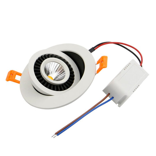 Ac/Dc 12V 24V 360° Rotatable Angle Led Recessed Downlight 5W 7W 10W 15W 18W Ceiling Spot Light