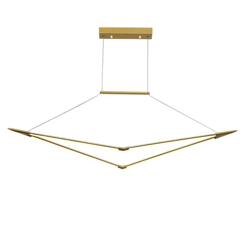 Rc + Dimmable New Modern Chandelier For Living Room Dining Kitchen Black/White/Gold Finish Home Led