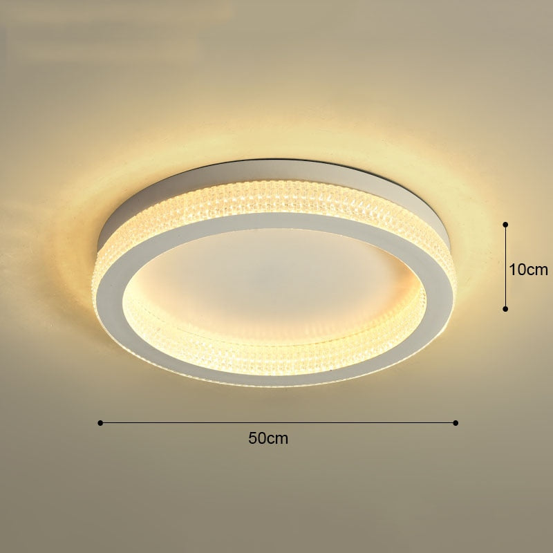 Modern Luxury Black Gold Round Chandelier Crystal Ceiling Lamp Led For Living Room Bedroom Home